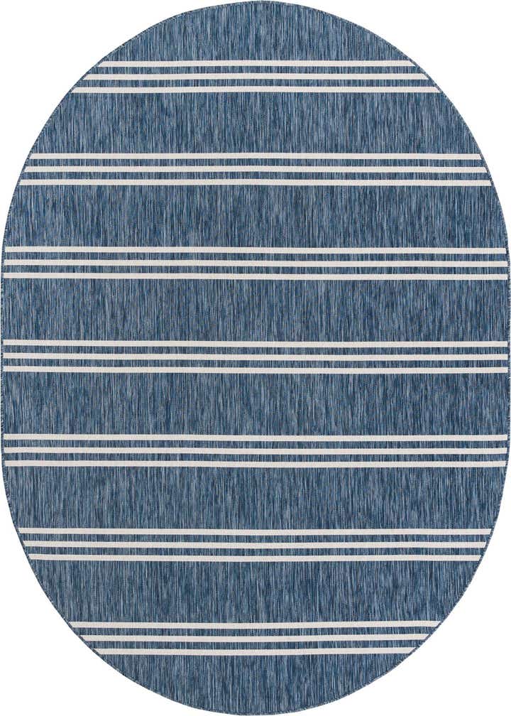7' 10 x 10' Easy-Clean Jill Zarin Anguilla Indoor / Outdoor Oval Rug