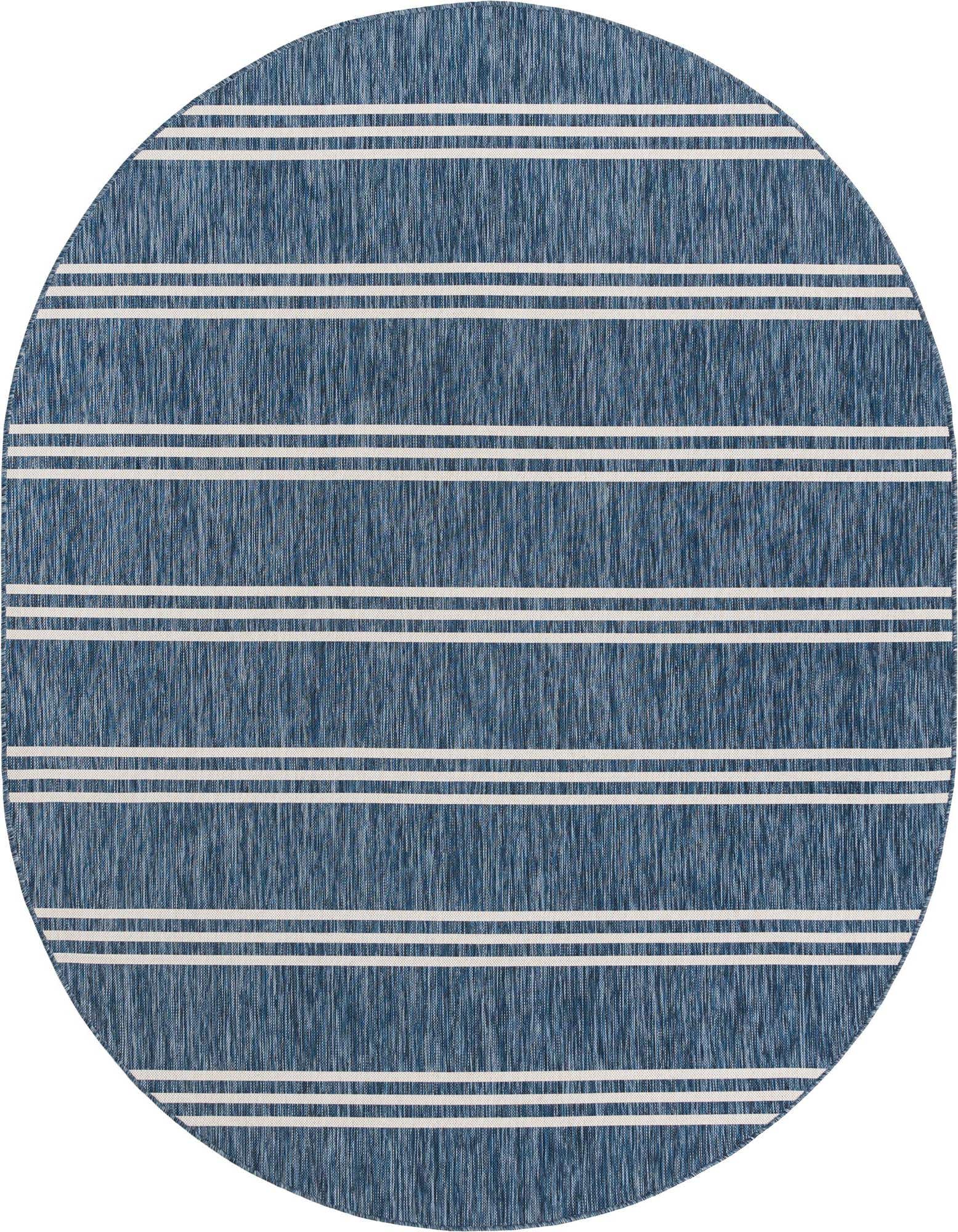 7' 10 x 10' Easy-Clean Jill Zarin Anguilla Indoor / Outdoor Oval Rug