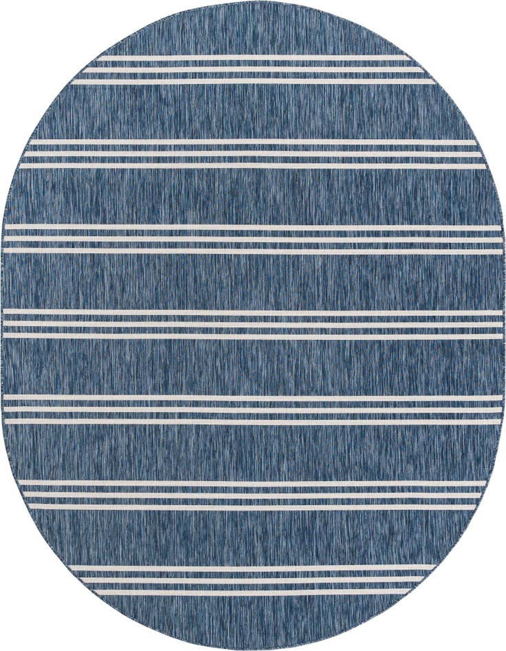 Detail image of 7' 10 x 10' Easy-Clean Jill Zarin Anguilla Indoor / Outdoor Oval Rug