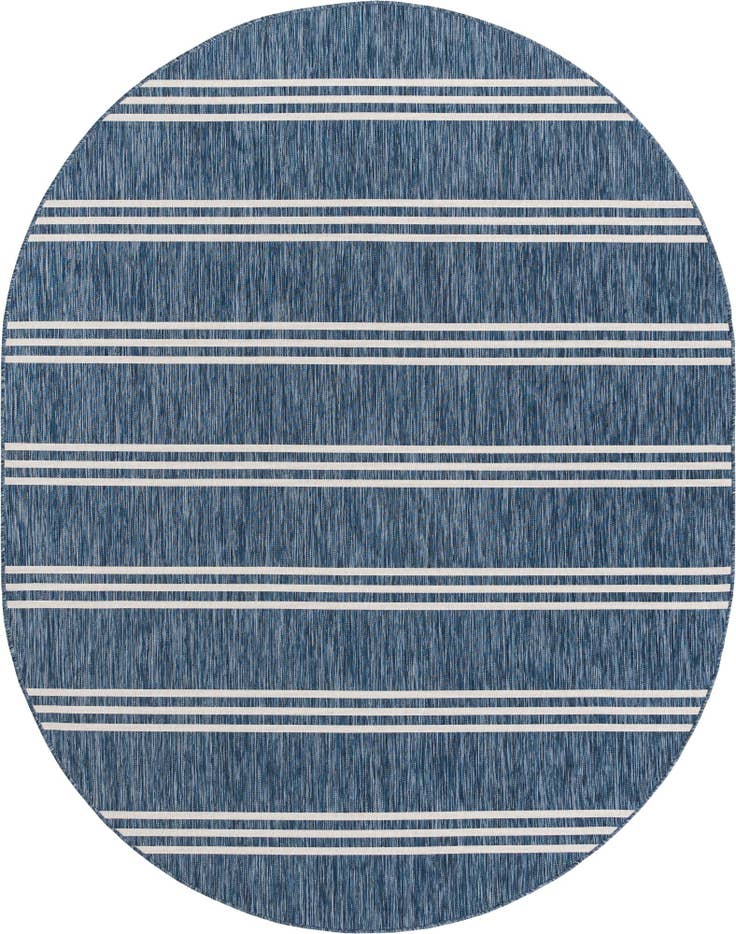 Detail image of 7' 10 x 10' Easy-Clean Jill Zarin Anguilla Indoor / Outdoor Oval Rug