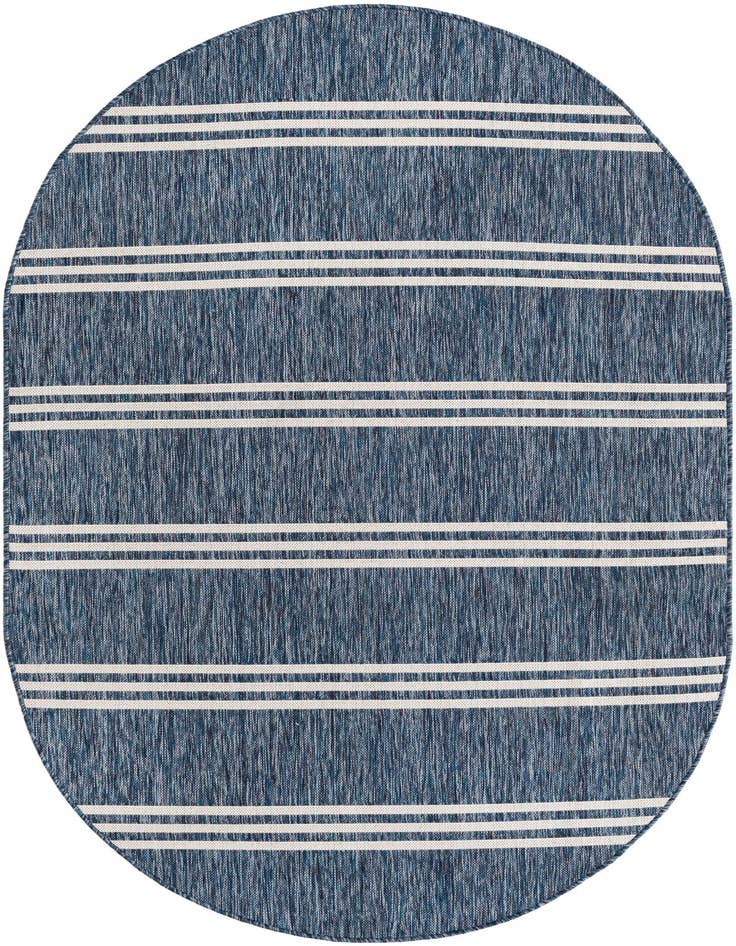 Detail image of 5' 3 x 8' Easy-Clean Jill Zarin Anguilla Indoor / Outdoor Oval Rug