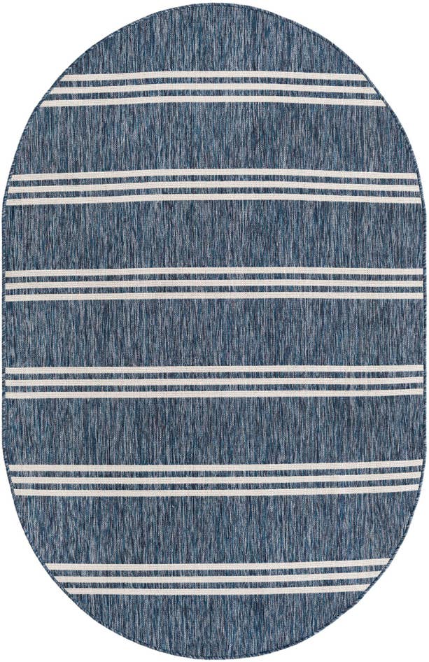 Detail image of 5' 3 x 8' Easy-Clean Jill Zarin Anguilla Indoor / Outdoor Oval Rug
