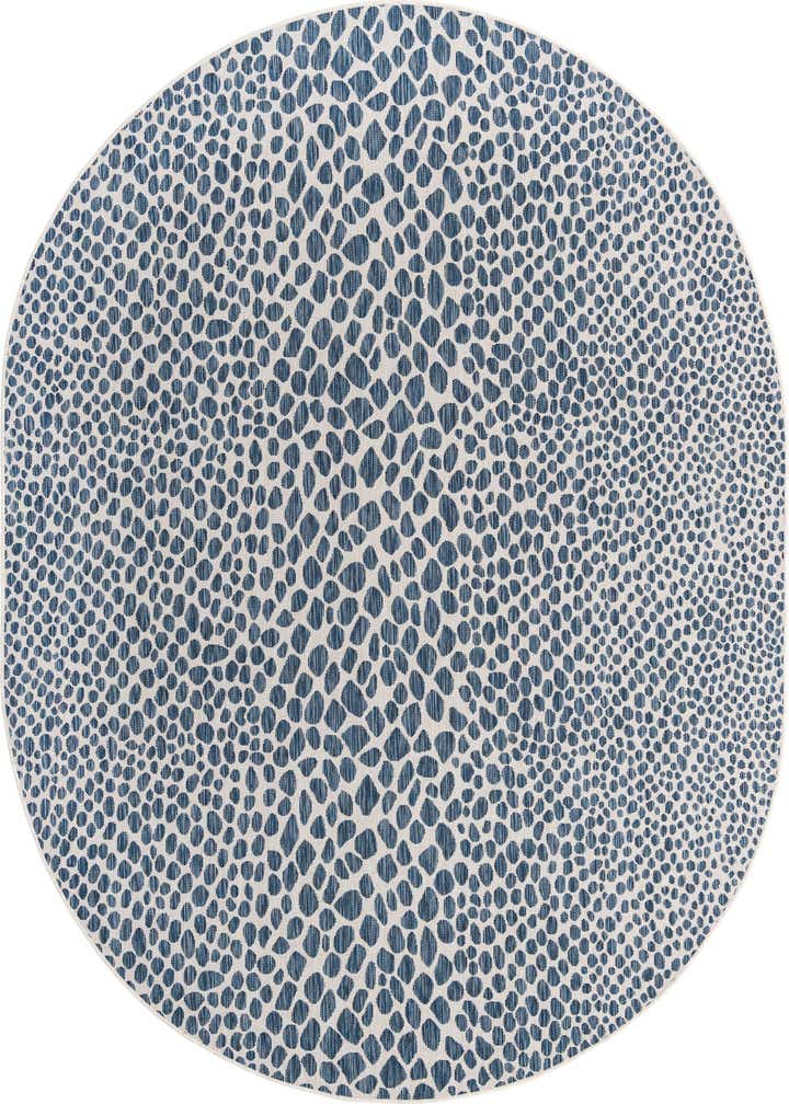 7' 10 x 10' Easy-Clean Jill Zarin Cape Town Indoor / Outdoor Oval Rug