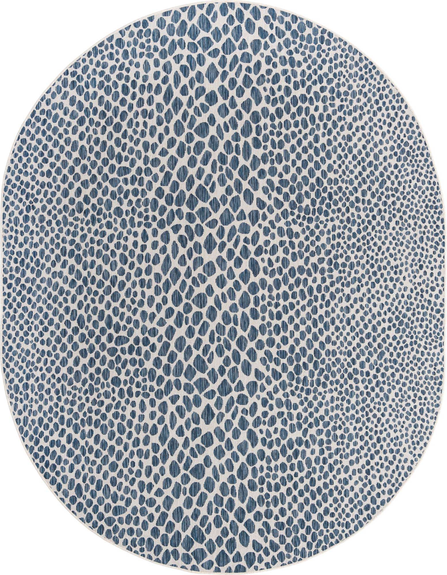 7' 10 x 10' Easy-Clean Jill Zarin Cape Town Indoor / Outdoor Oval Rug