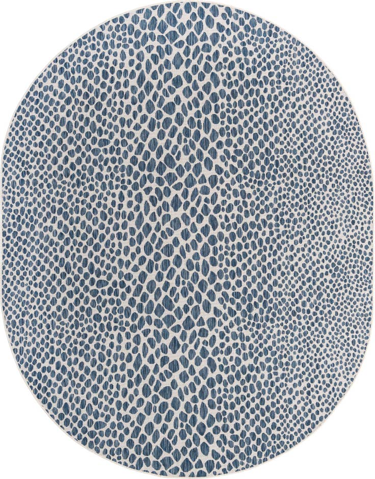 Detail image of 7' 10 x 10' Easy-Clean Jill Zarin Cape Town Indoor / Outdoor Oval Rug