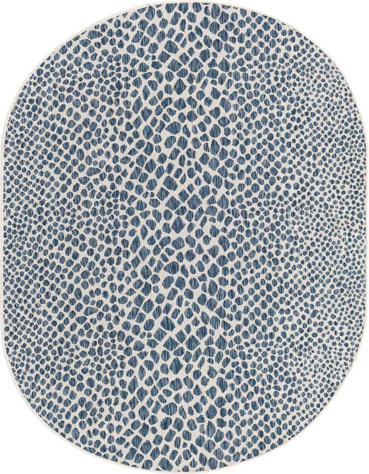 Detail image of 5' 3 x 8' Easy-Clean Jill Zarin Cape Town Indoor / Outdoor Oval Rug