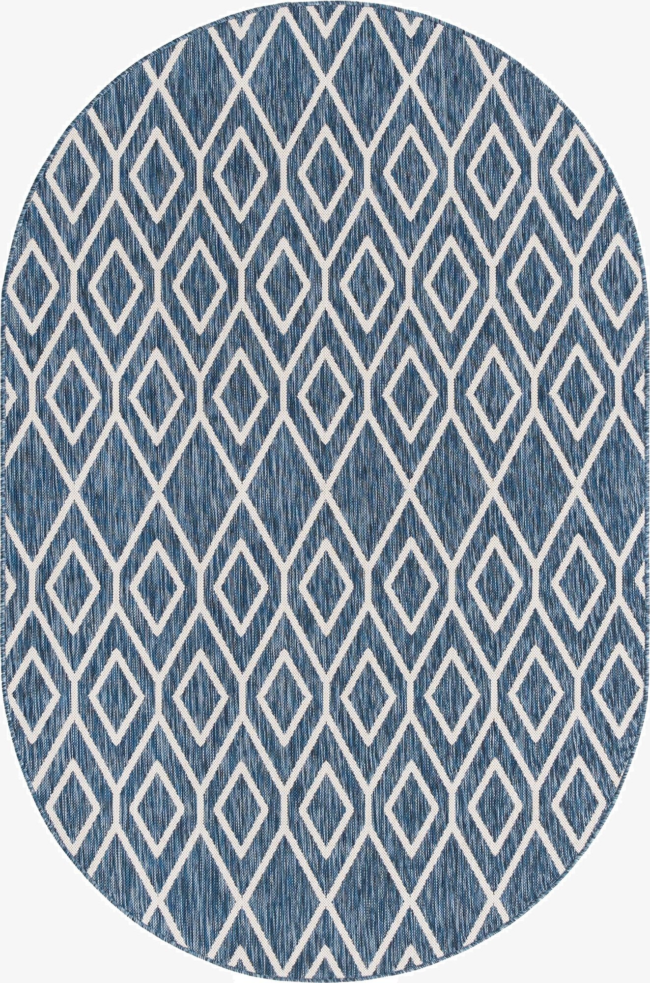 Primary image 5' 3 x 8'  Washable Jill Zarin Turks and Caicos Indoor / Outdoor Oval Rug