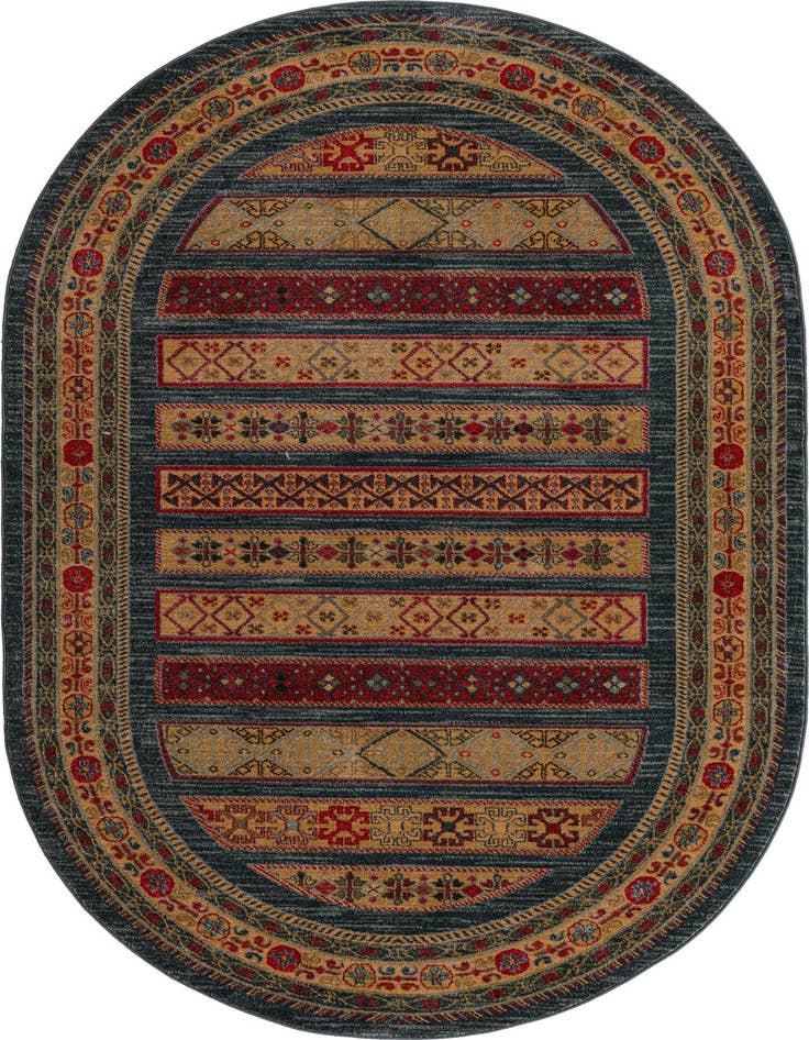 Detail image of 5' x 8' Kashkuli Gabbeh Oval Rug