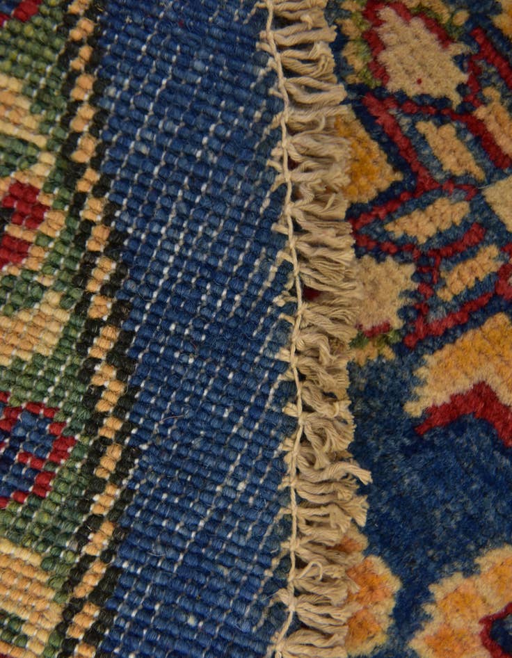 Detail image of 6' 6 x 6' 8 Hand Knotted Kazak Oval Rug