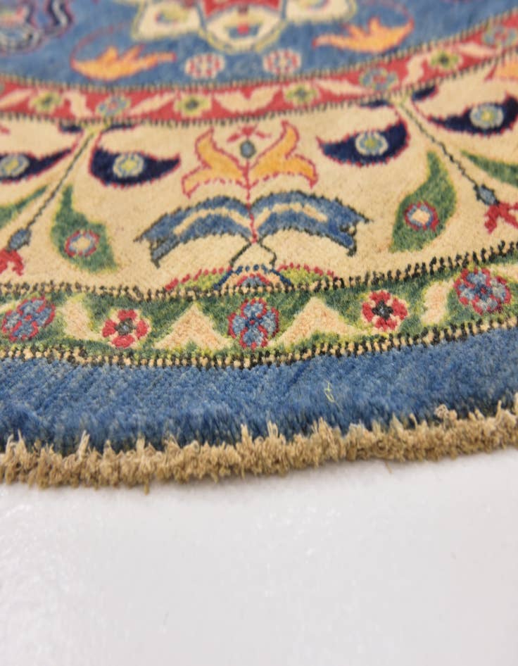 Detail image of 6' 6 x 6' 8 Hand Knotted Kazak Oval Rug