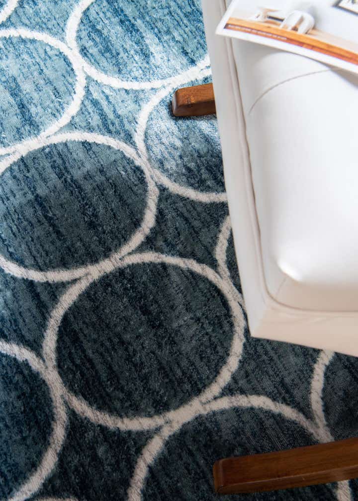 5' 3 x 8' Lattice Trellis Oval Rug
