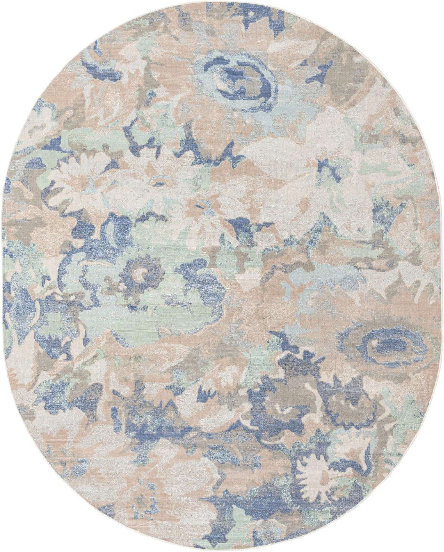 8' x 10' Lotus Oval Rug