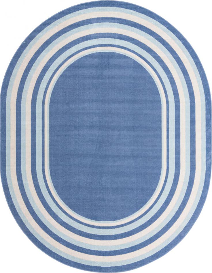 Detail image of 8' x 10' Lotus Oval Rug