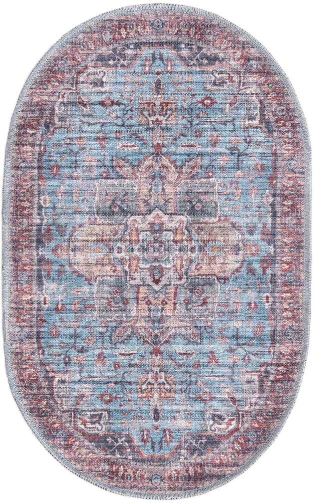 2' x 3' Washable Maahru Oval Rug