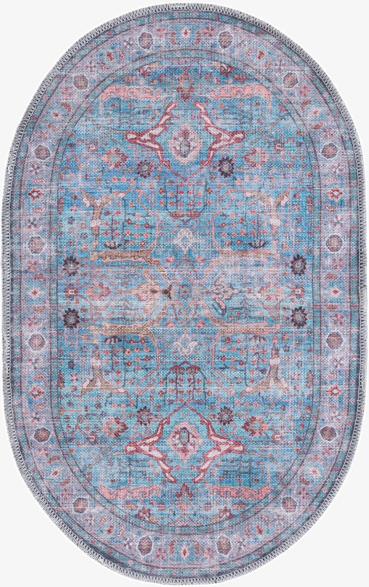 Primary image  2' x 3'  Washable Maahru Oval Rug