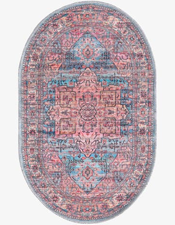 2' x 3' Washable Maahru Oval Rug