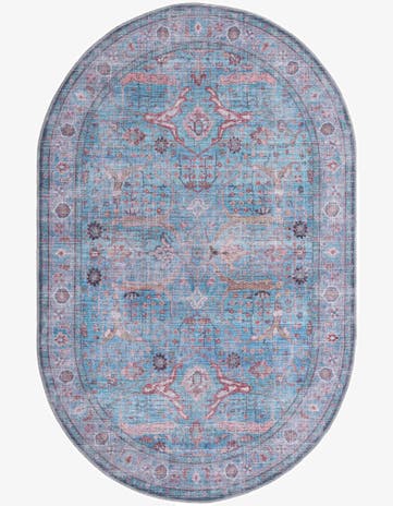 5' 3 x 8' Washable Maahru Oval Rug