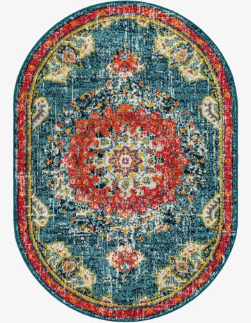 Blue Madeline Oval Rug