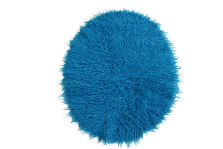 Detail image of 1' 10 x 3' 4 Hand Knotted Moroccan Wool Oval Rug
