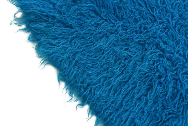 Detail image of 1' 10 x 3' 4 Hand Knotted Moroccan Wool Oval Rug