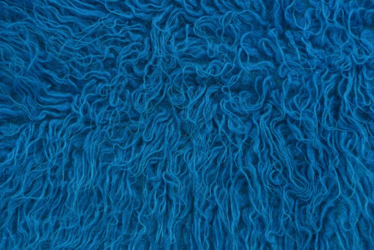 Detail image of 1' 10 x 3' 4 Hand Knotted Moroccan Wool Oval Rug