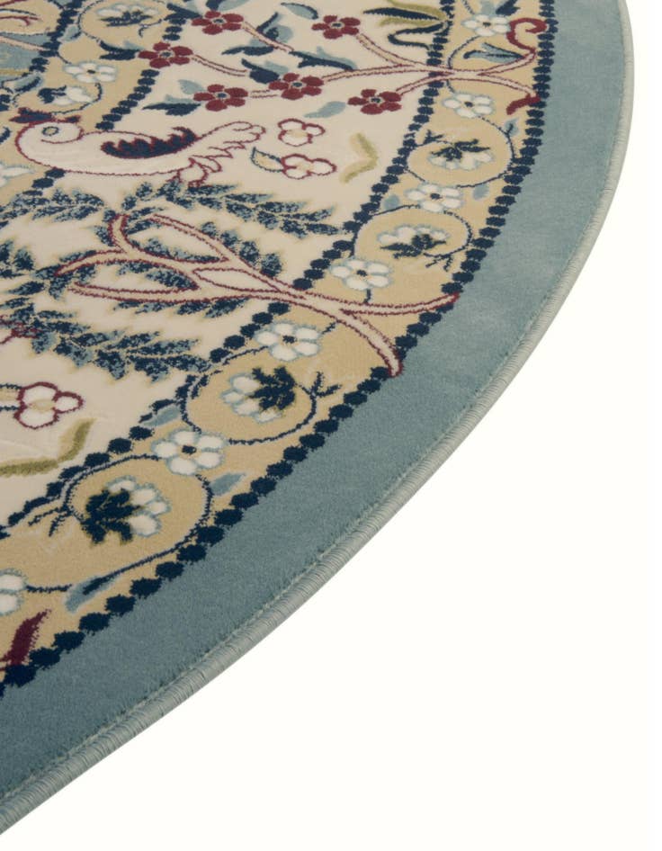 Detail image of 4' x 6' Nain Design Oval Rug