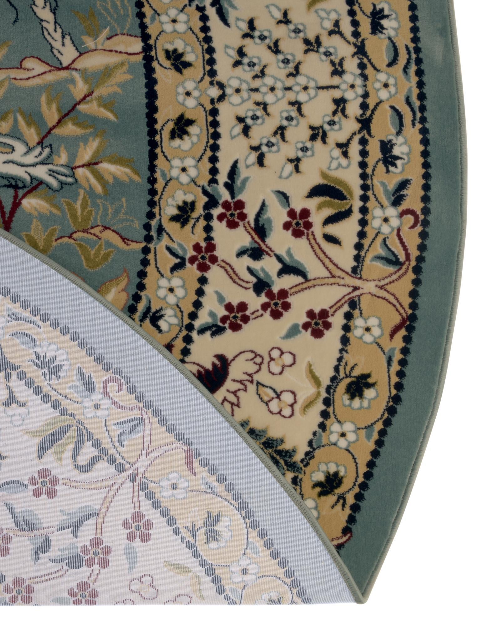 4' x 6' Nain Design Oval Rug