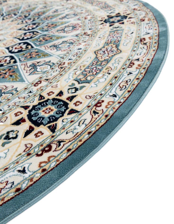 Detail image of 7' 10 x 10' Nain Design Oval Rug