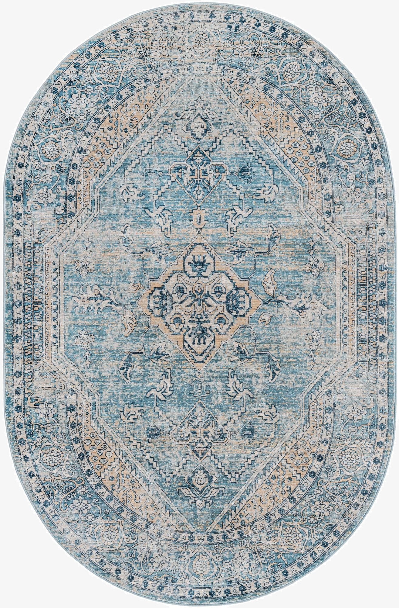 5' 3 x 8' Newport Oval Rug