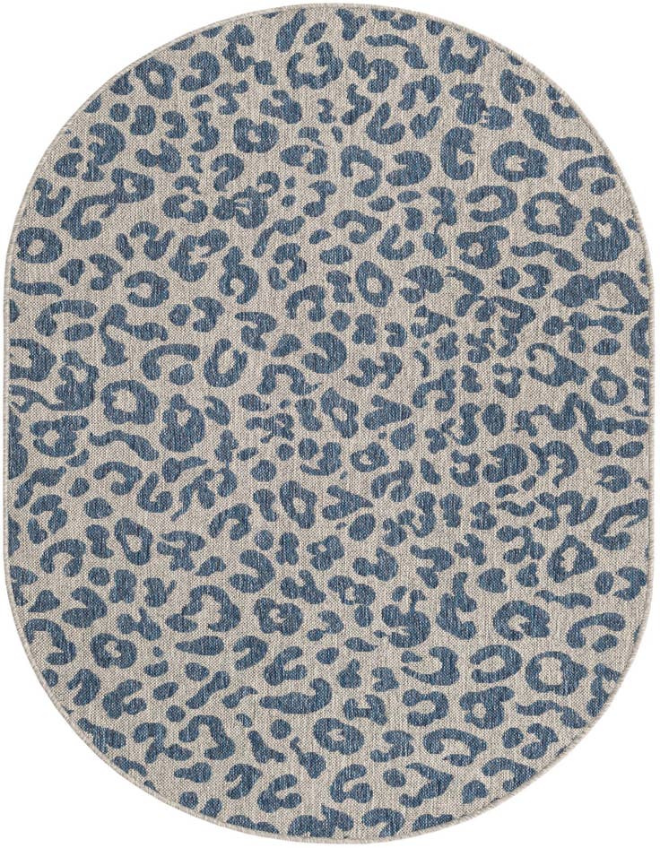 Detail image of 4' x 6' Easy-Clean Safari Indoor / Outdoor Oval Rug