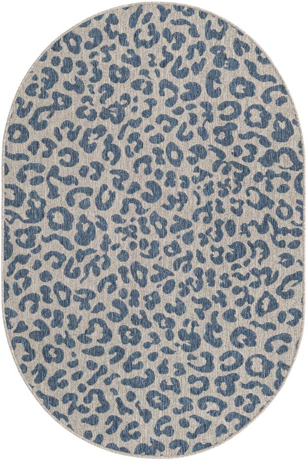 Detail image of 4' x 6' Easy-Clean Safari Indoor / Outdoor Oval Rug