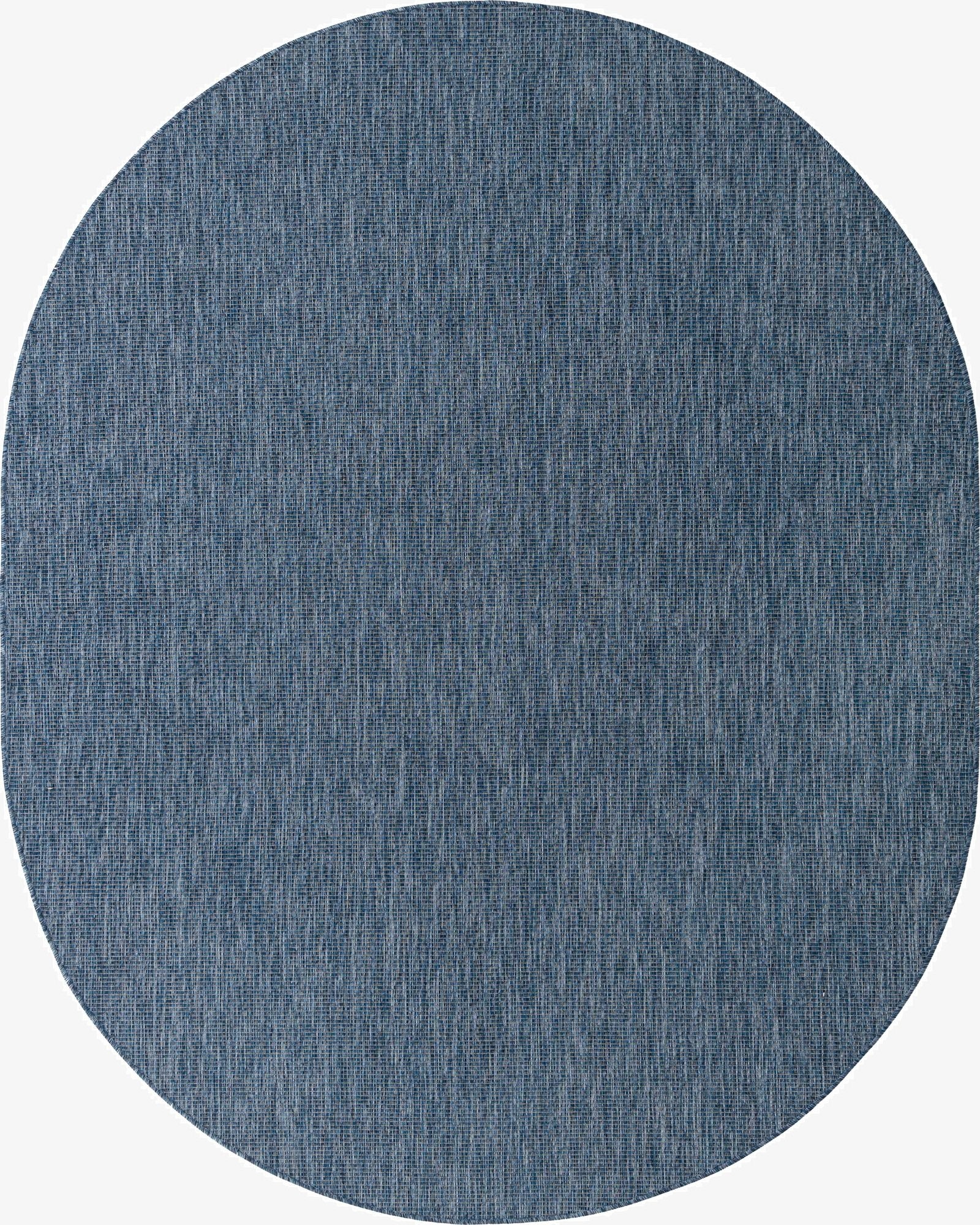 Primary image 7' 10 x 10'  Washable Solid Indoor / Outdoor Oval Rug
