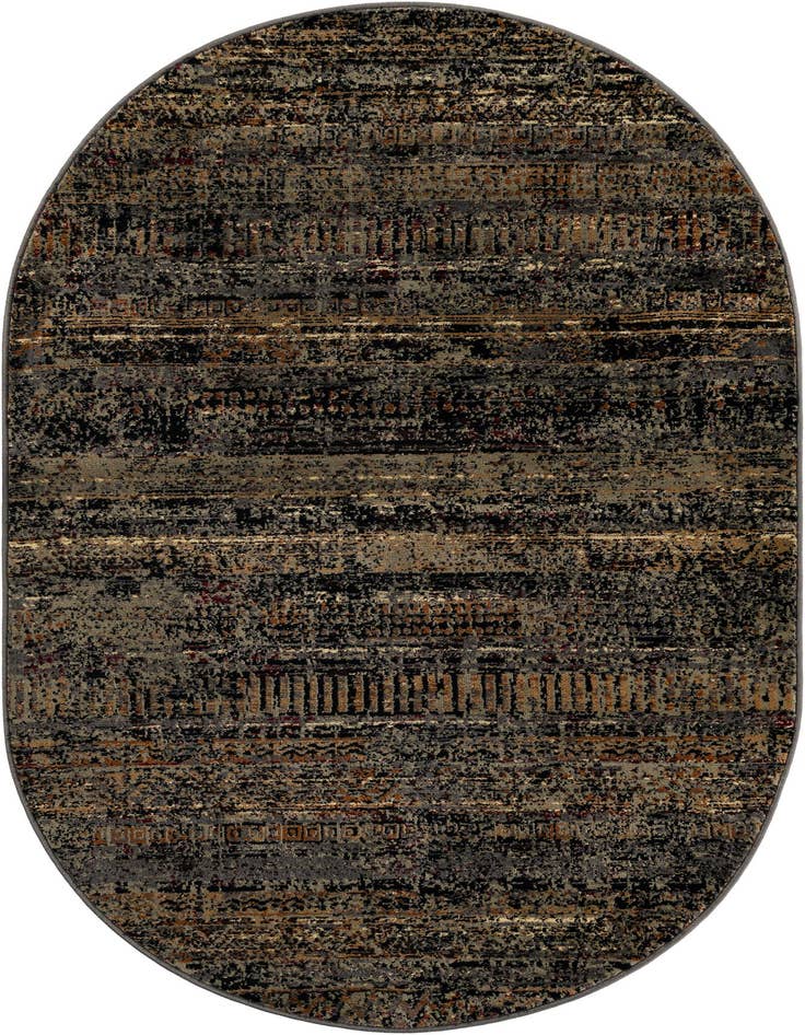 Detail image of 4' 1 x 6' 1 Saturn Oval Rug