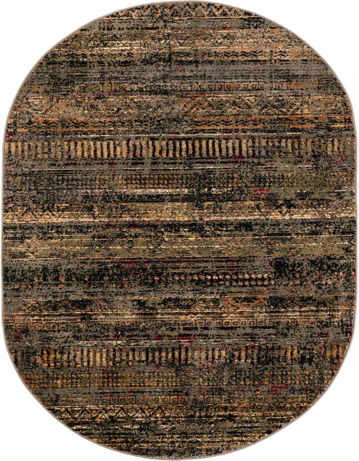 Detail image of 5' 3 x 8' Saturn Oval Rug