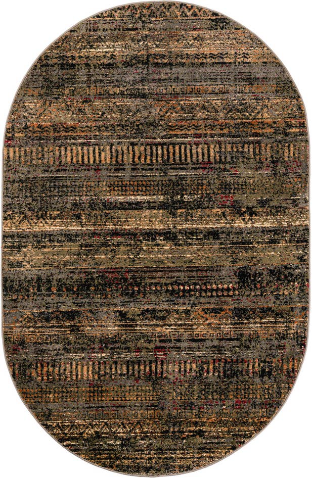 Detail image of 5' 3 x 8' Saturn Oval Rug