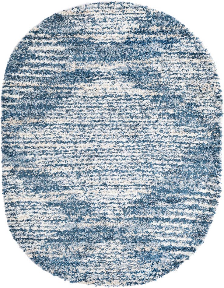 Detail image of 5' 3 x 8' Serenity Shag Oval Rug