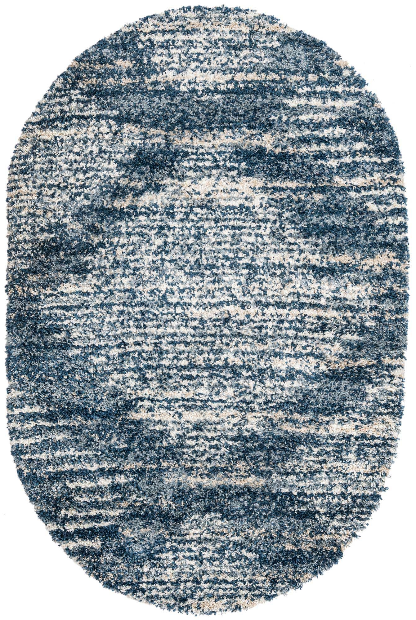 5' 3 x 7' 10 Serenity Shag Oval Rug