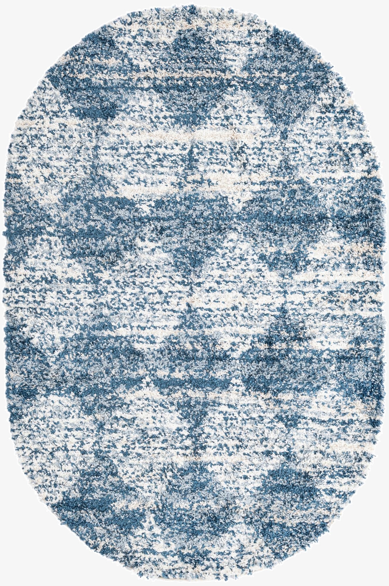 5' 3 x 8' Serenity Shag Oval Rug