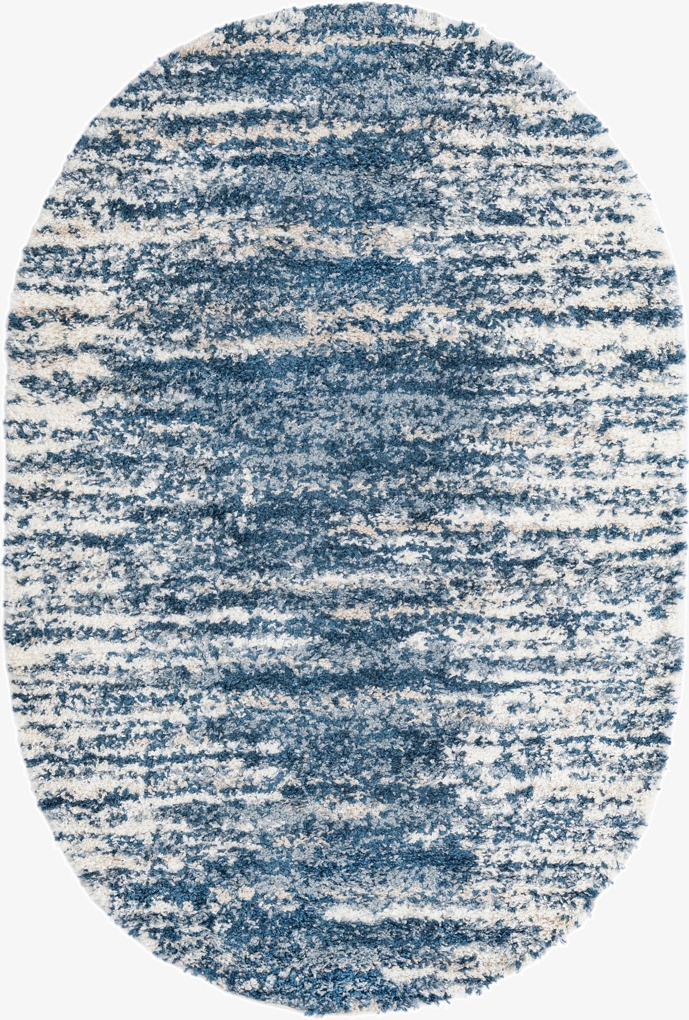 5' 3 x 8' Serenity Shag Oval Rug