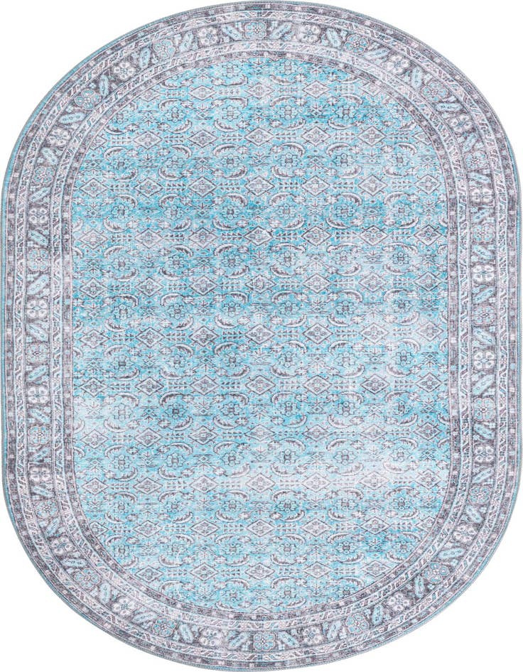 Detail image of 5' x 8' Washable Timeless Oval Rug