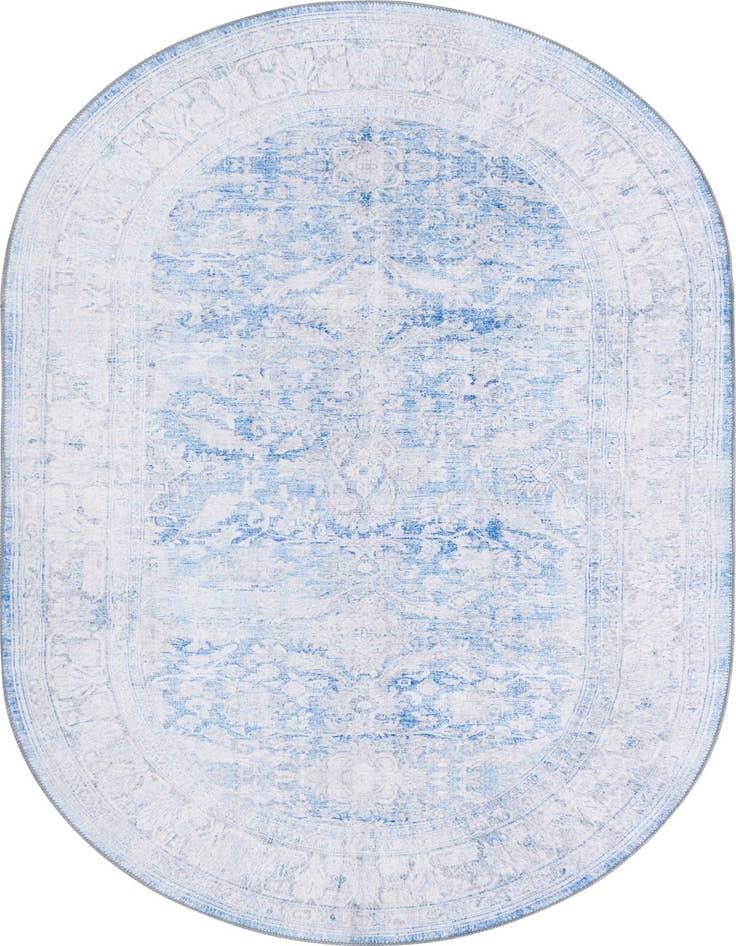 Detail image of 5' x 8' Washable Timeless Oval Rug