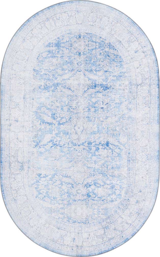 5' x 8' Washable Timeless Oval Rug