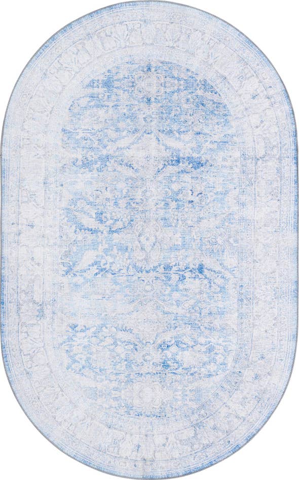 Detail image of 5' x 8' Washable Timeless Oval Rug