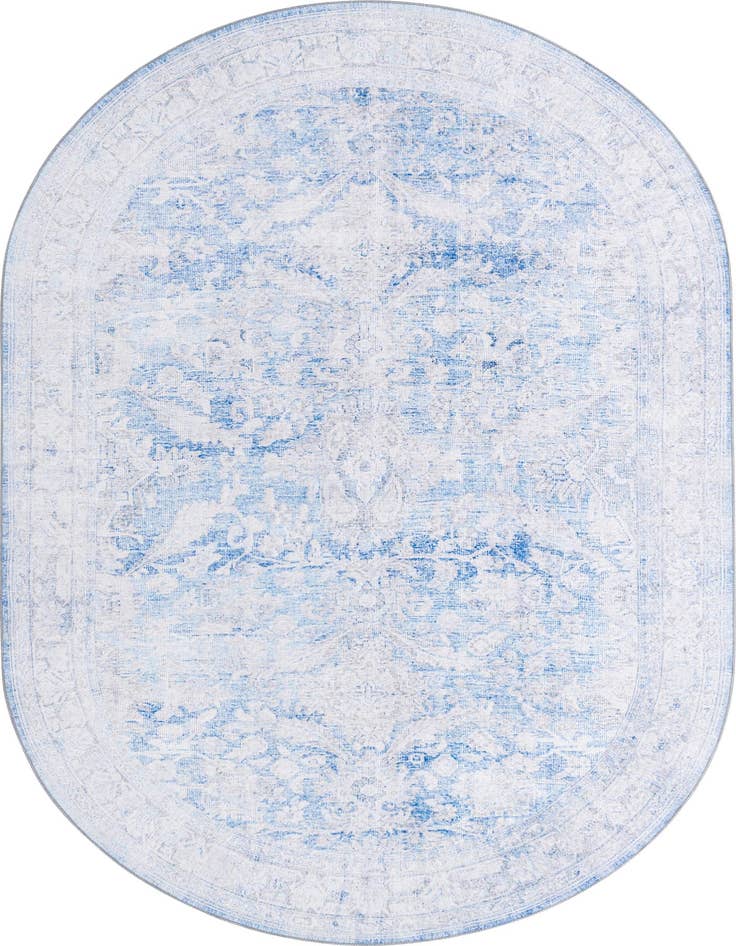 Detail image of 7' 6 x 10' 6 Washable Timeless Oval Rug