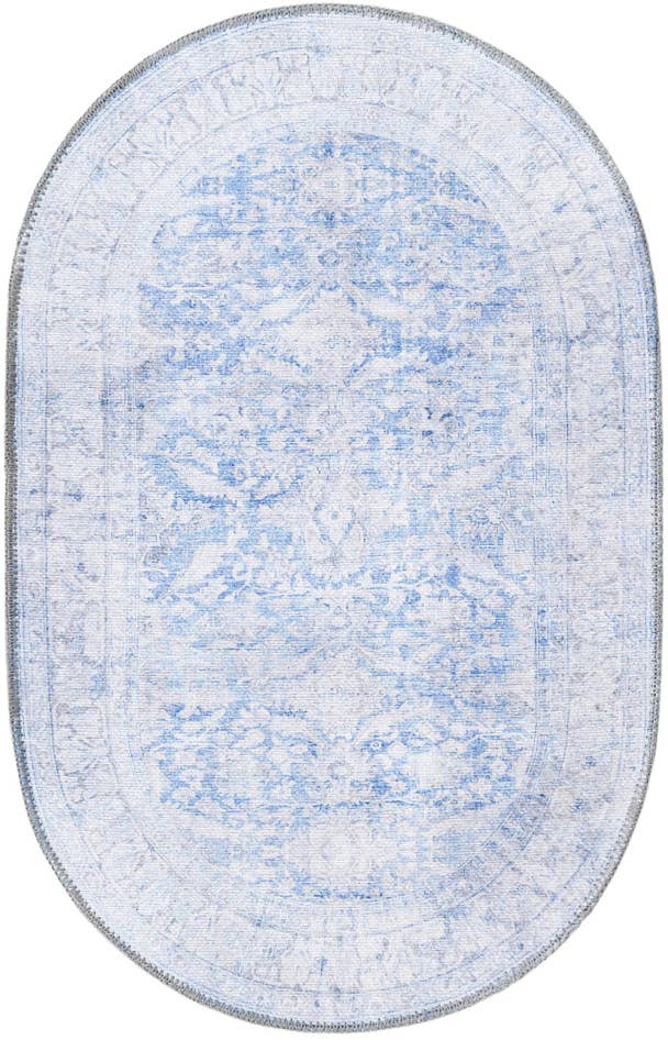 Detail image of 2' x 3' Washable Timeless Oval Rug