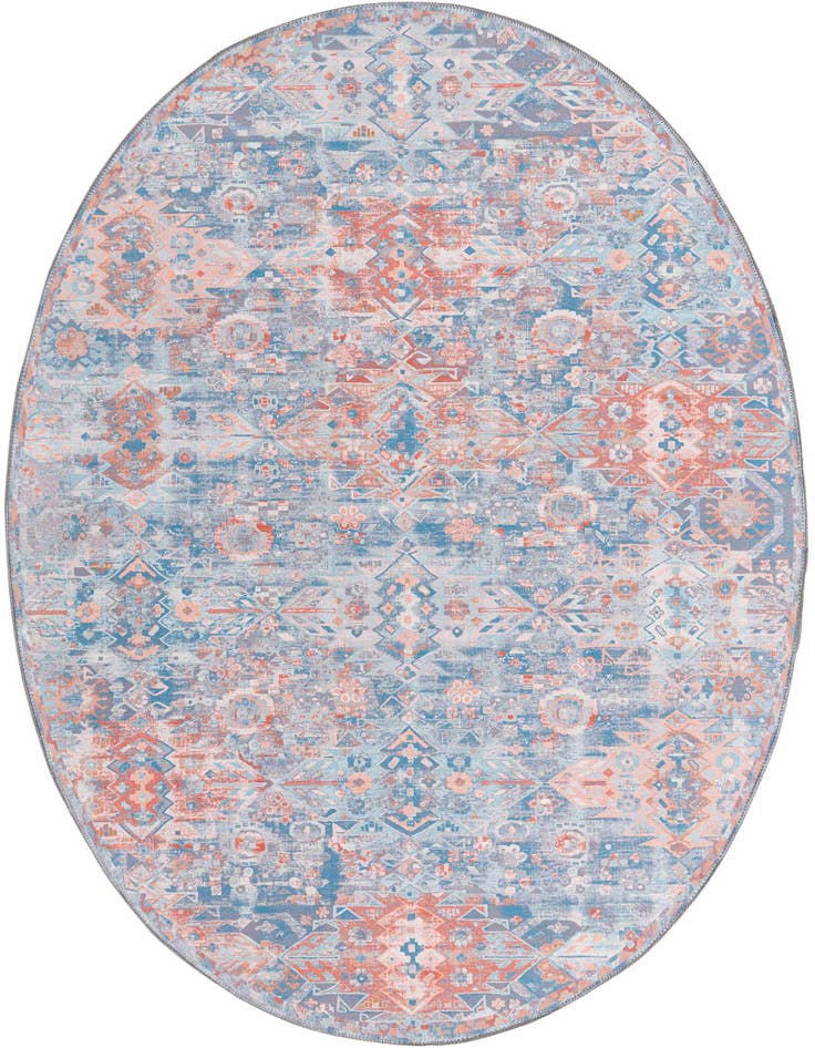 Detail image of 5' x 8' Washable Timeless Oval Rug