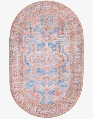 Blue Timeless Oval Rug