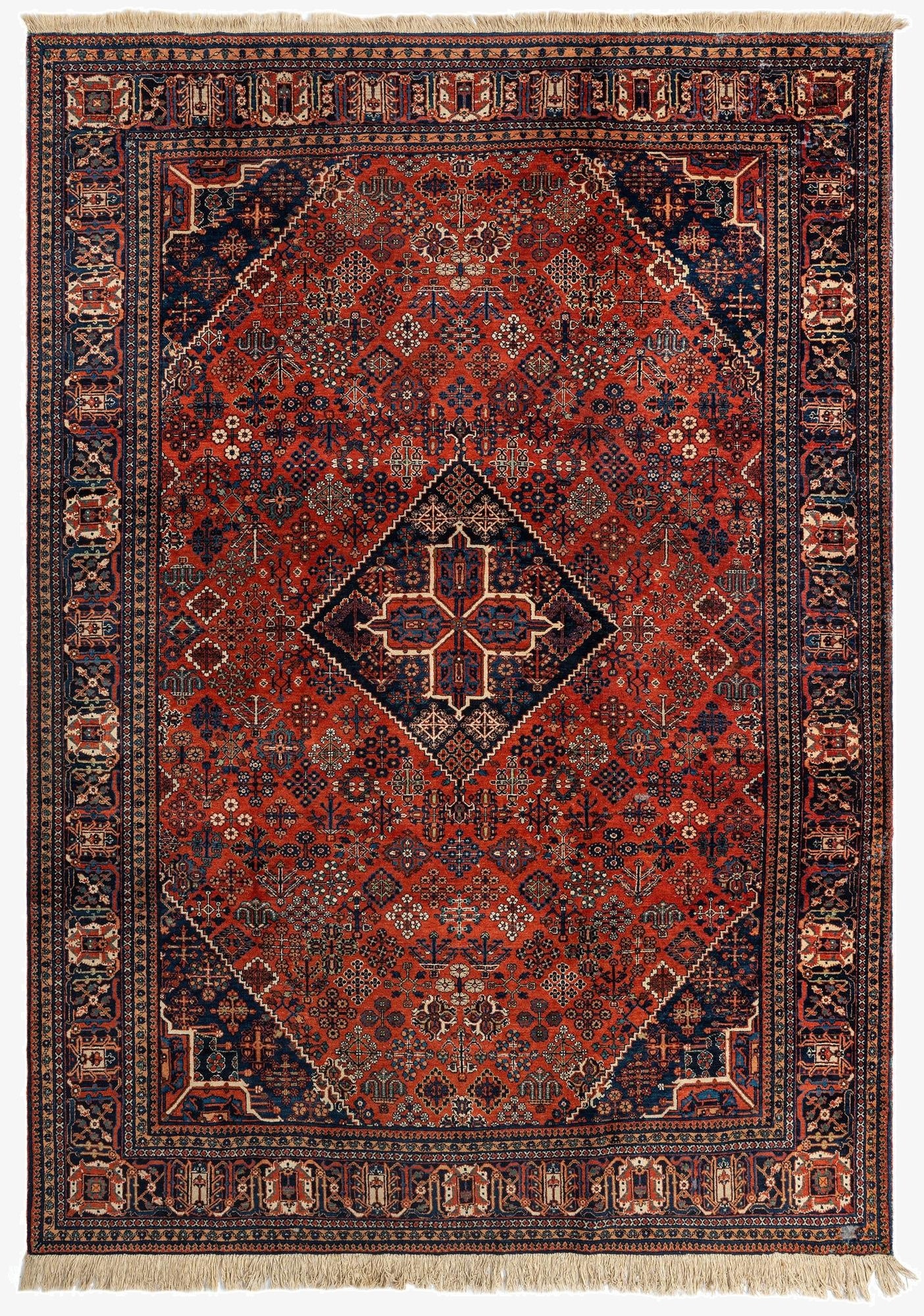 7' x 9' 10 Abadeh Wool Rug