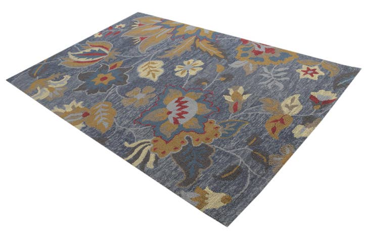 Detail image of 5' 1 x 7' 10 Agra Wool Rug