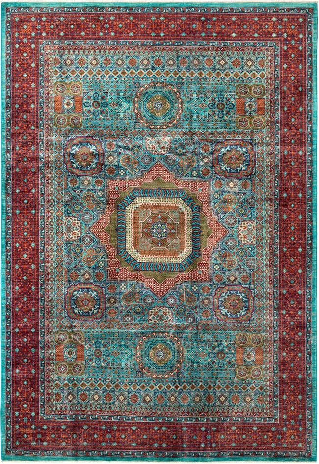 Detail image of 6' 8 x 9' 8 Amina Wool Rug